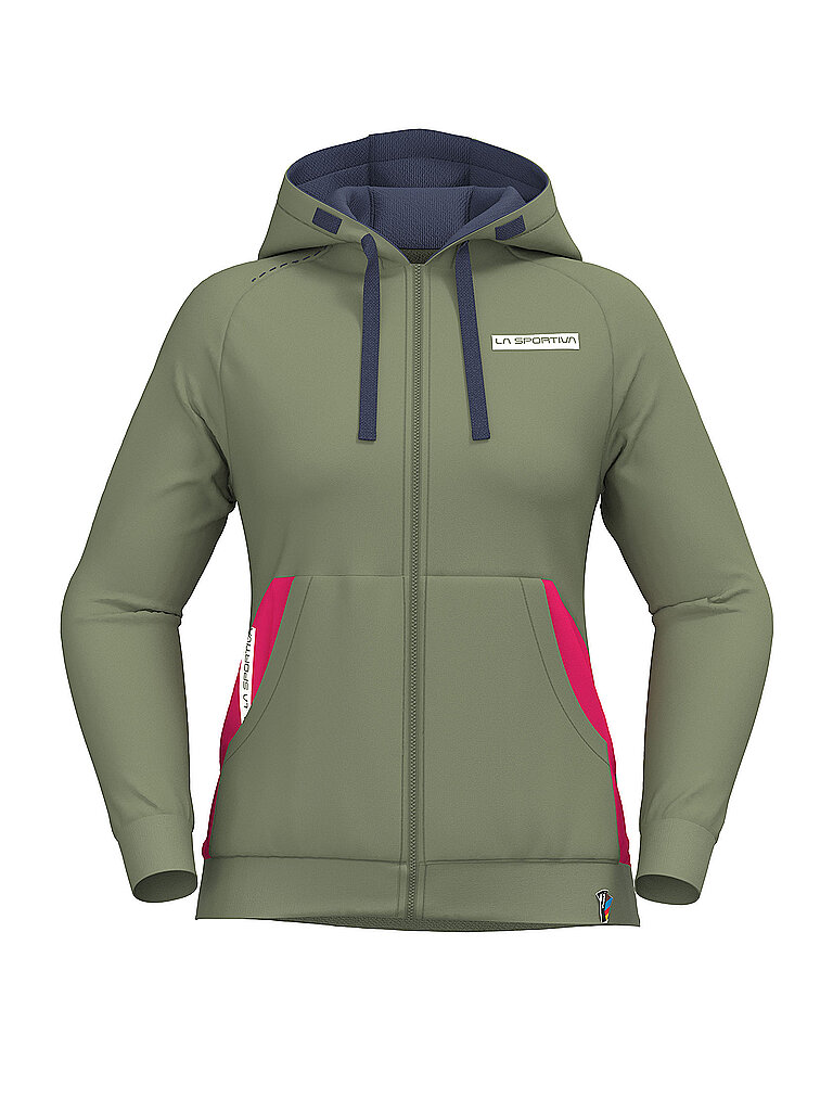 LA SPORTIVA Damen Fleecejacke Kaos Hoodie olive | S